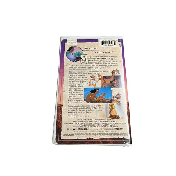 THE PRINCE OF EGYPT VHS, 1999, Pre-Owned Clamshell Case DreamWorks Pictures - Picture 5 of 9